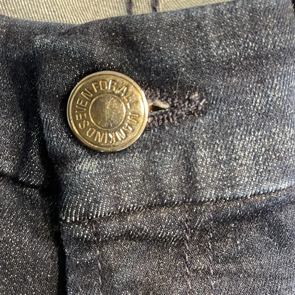 7 For All Mankind Kimmie Bootcut size 29 X 34. Dark denim. Zip front. See notes! - Picture 4 of 14